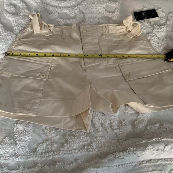 NWT Ralph Lauren Shorts: Cream Color, Front & Back Pockets, Waist Ties, 8P - Picture 12 of 14